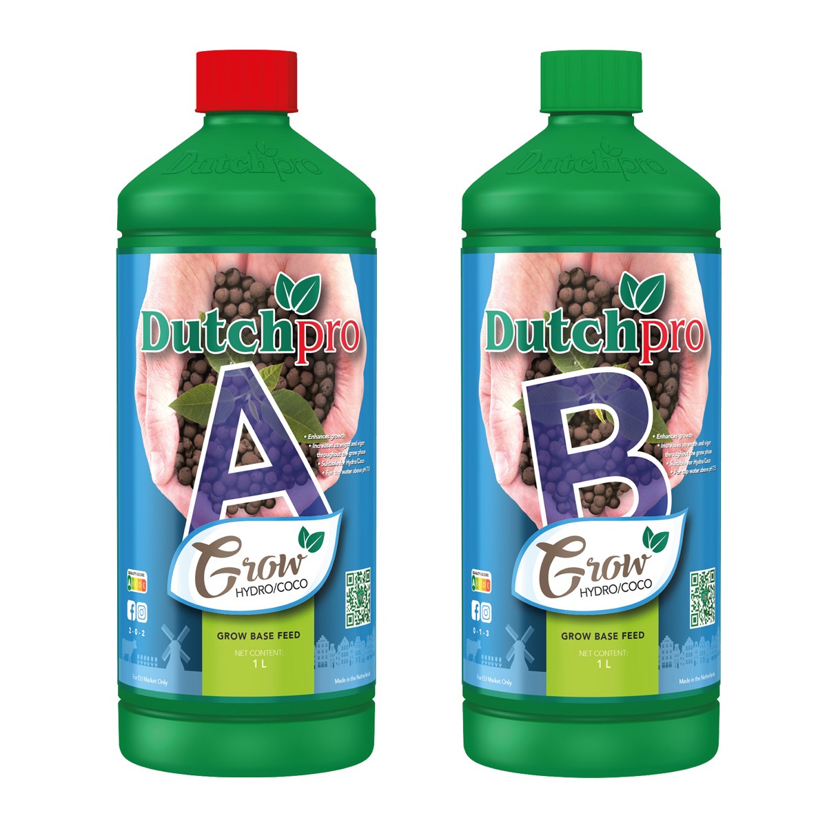 1L Bottles of Dutch Pro Hydro/ Coco Grow A+B
