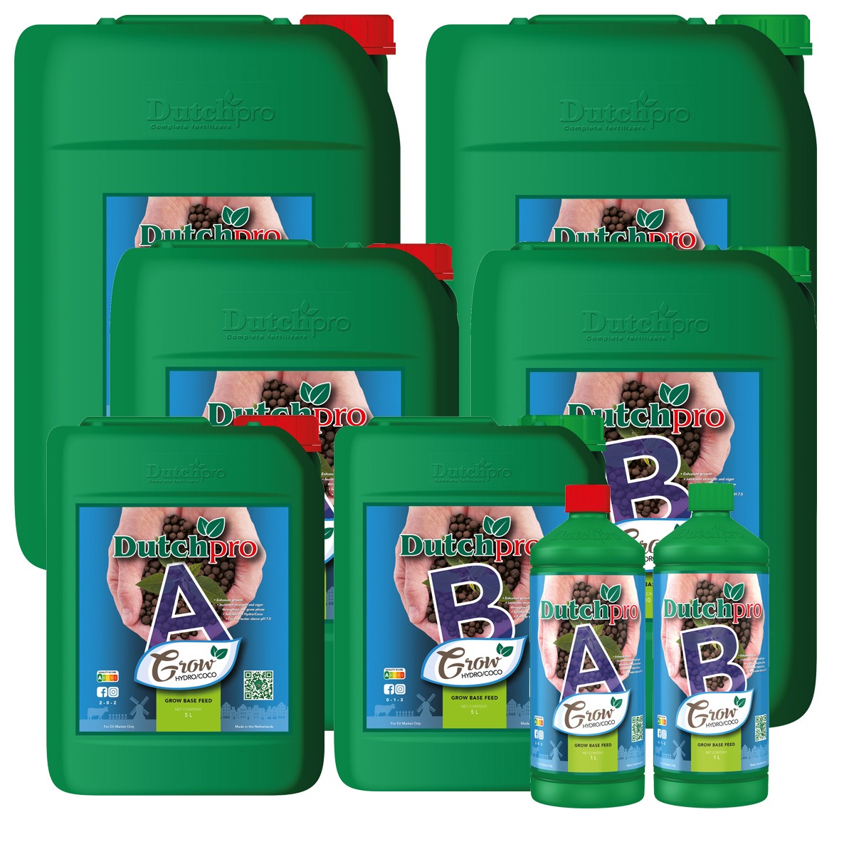 Full set of Dutch Pro Hydro/ Coco Grow A+B All Sizes
