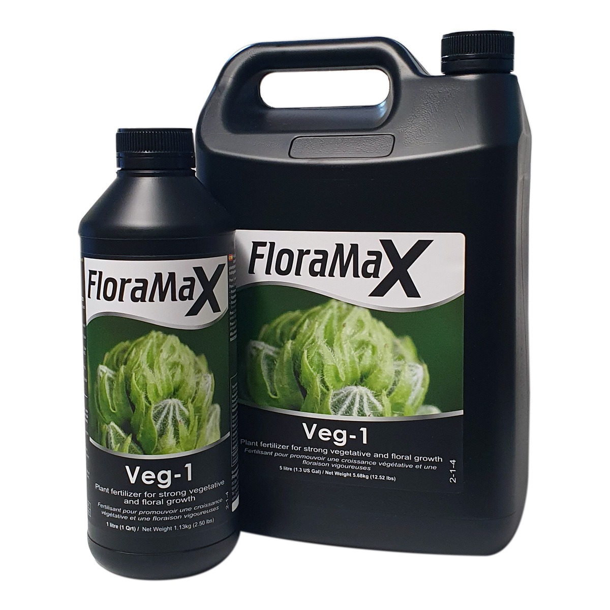 1L and 5L bottles of FloraMax Veg-1