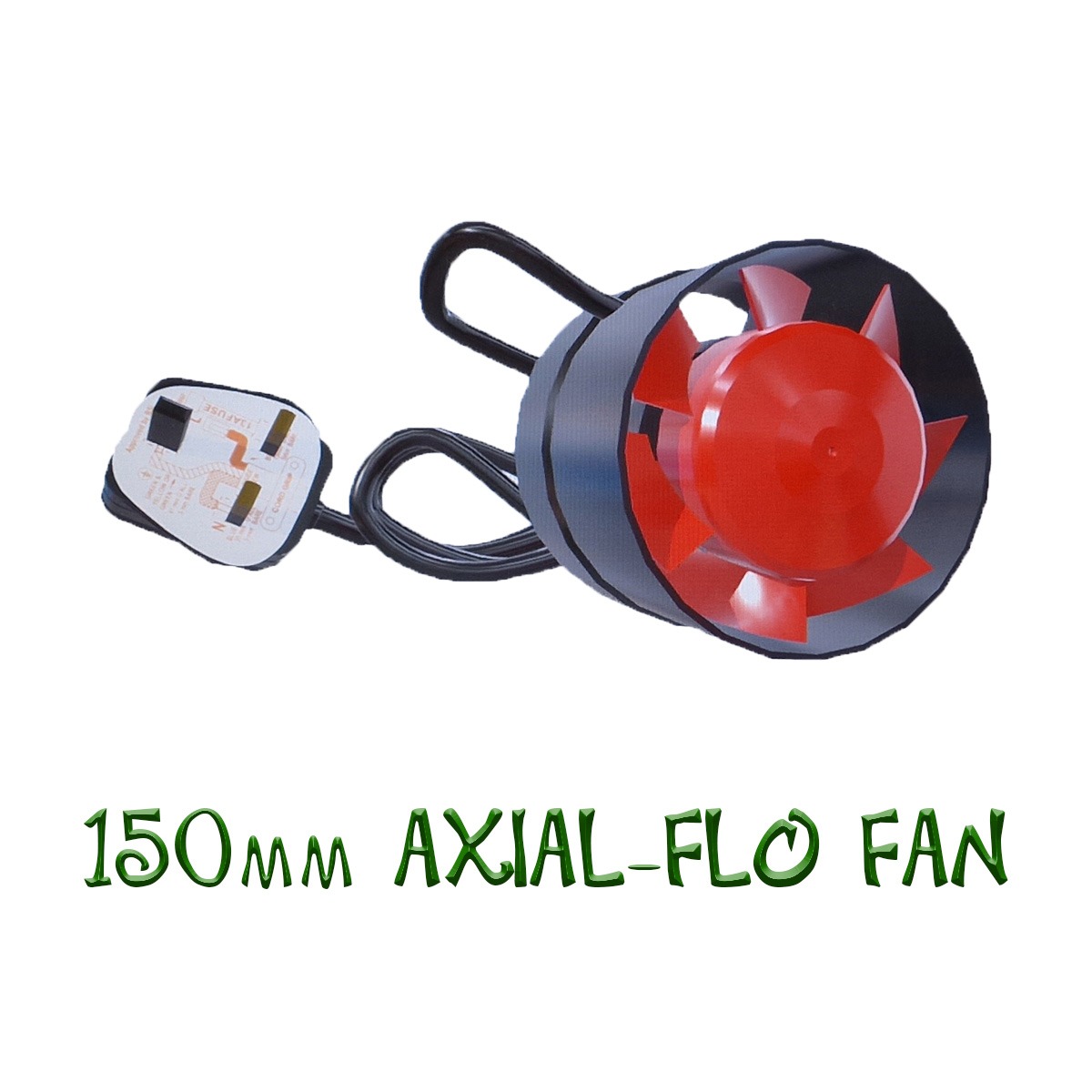 Black Orchid 150mm Axial-Flo Fan