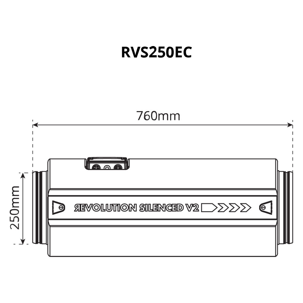 Revolution Silenced 250mm EC Vector Fan V2
