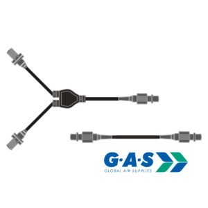 Splitter with Male to Male Cable 5m